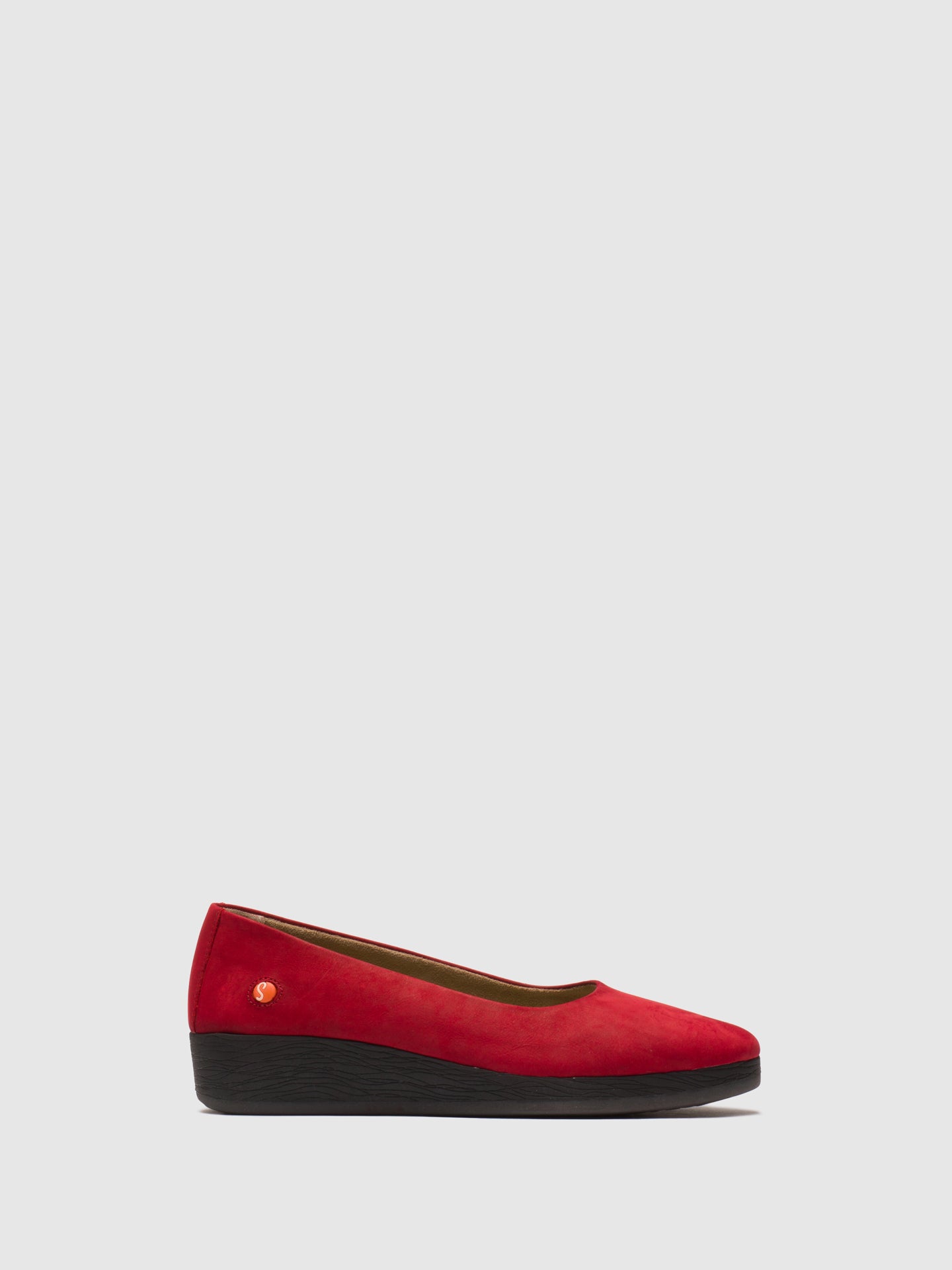 Softinos Sapatos com Cunha em Vermelho